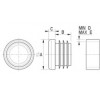 Ribbed round insert [085] (085010060303)