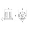 Heavy duty round threaded insert [280-1] (280031422016)